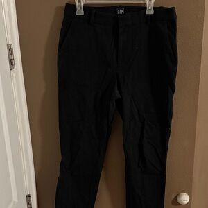 GAP slim fit black pants chinos high rise women’s 12